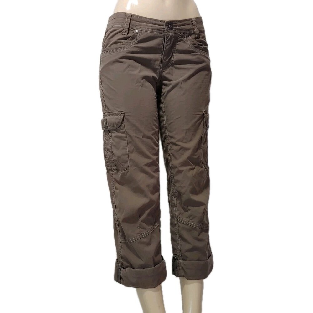 KUHL Splash Roll-Up Pant Women's Size 6 REG Vintage Patina Dye Color